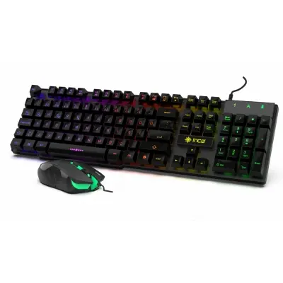 Inca IKG-448 Raınbow Efect Mekanik Hisli Gaming Klavye+Mouse Set